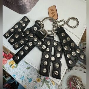 Consuela Black and Silver Studded Key Holder